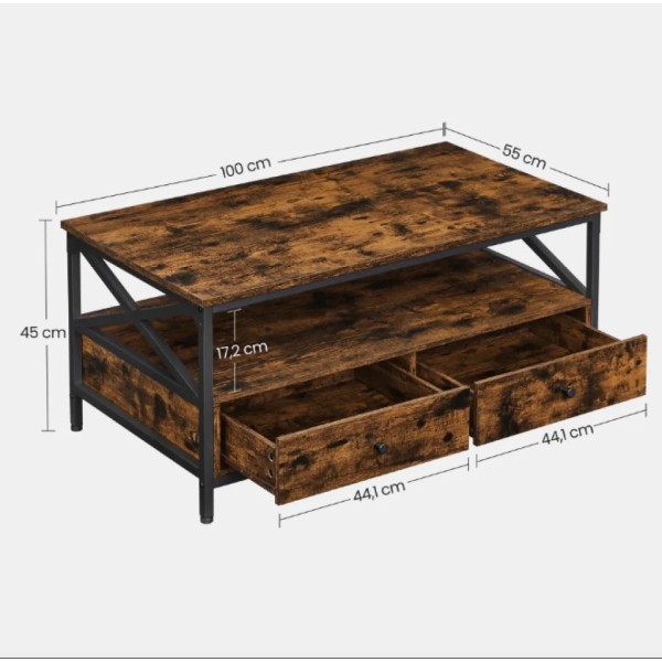 Стіл-тумба Leobert Oliver з висувними шухлядами