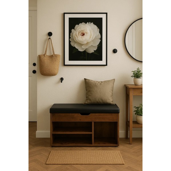 Тумба для взуття Leobert Gerbor з м'яким сидінням в стилі Loft