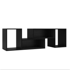 Тумба під телевізор Costway Mix з полицями чорний