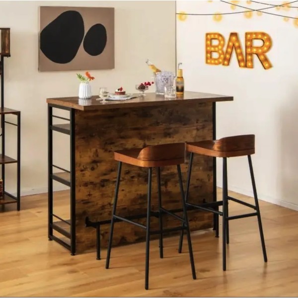 Тумба Costway Dent двосторонній домашній бар в стилі Loft