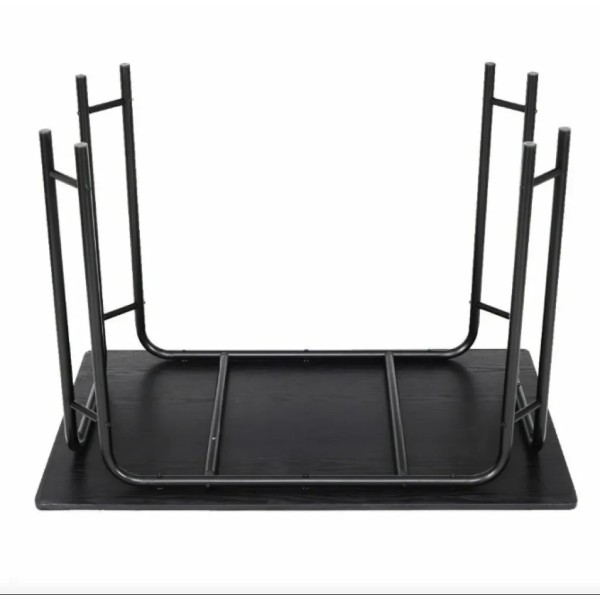 Комплект меблів Costway Katarina стіл і 4 стільці чорний