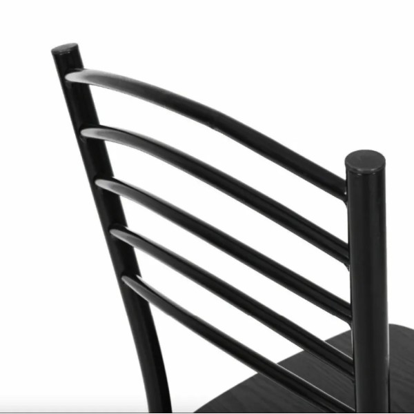 Комплект меблів Costway Katarina стіл і 4 стільці чорний