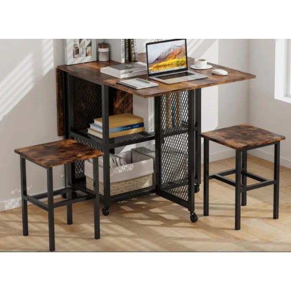 Комплект меблів Costway Design розкладний стіл з стільцями в стилі Loft