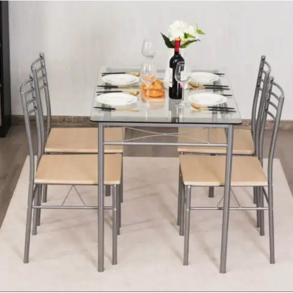 Комплект меблів Costway Corners обідній стіл з стільцями