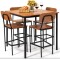 Комплект меблів Costway Karen барний стіл з стільцями
