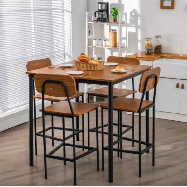 Комплект меблів Costway Karen барний стіл з стільцями