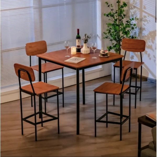 Комплект меблів Costway Karen барний стіл з стільцями