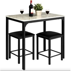 Комплект меблів Costway Venni барний стіл з табуретом 2 шт