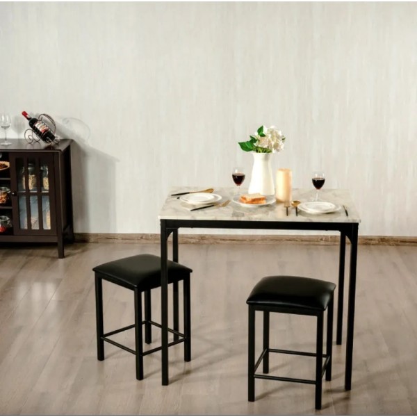 Комплект меблів Costway Venni барний стіл з табуретом 2 шт