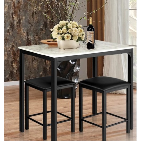 Комплект меблів Costway Venni барний стіл з табуретом 2 шт