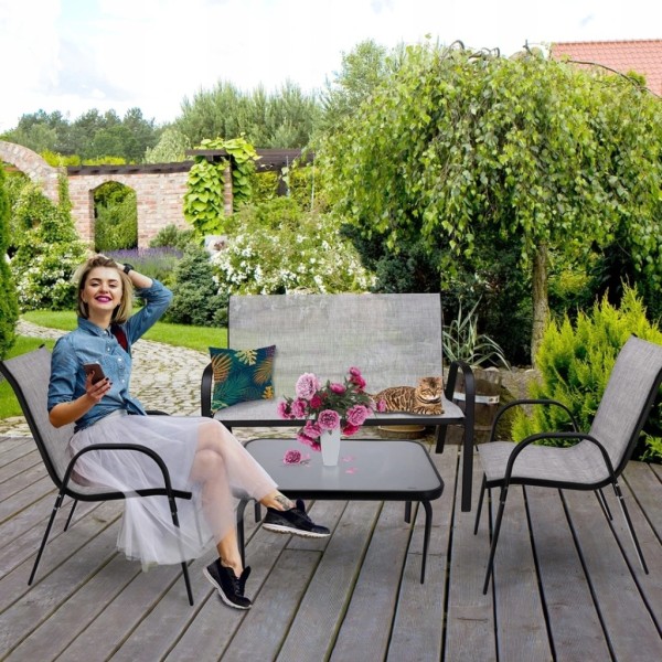 Комплект садових меблів Jumi FIESTA сірий