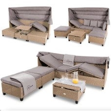 Комплект садових меблів Di Volio Luca бежево-сірий