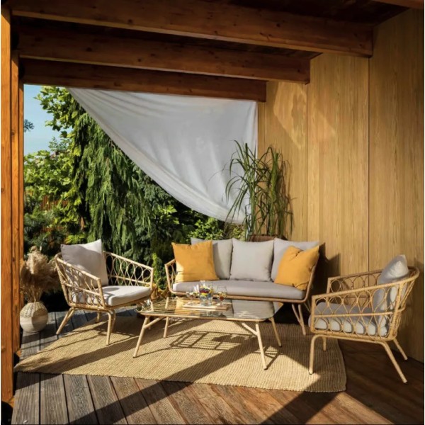 Комплект садових меблів Di Volio Teramo бежево-кремовий