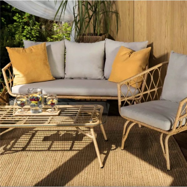 Комплект садових меблів Di Volio Teramo бежево-кремовий