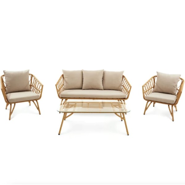 Комплект садових меблів Di Volio Teramo бежево-кремовий