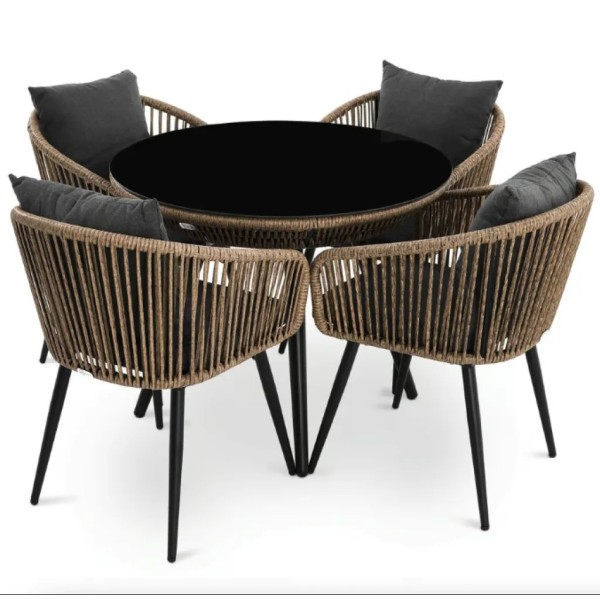 Комплект садових меблів Di Volio Rieti бежевий, сірий