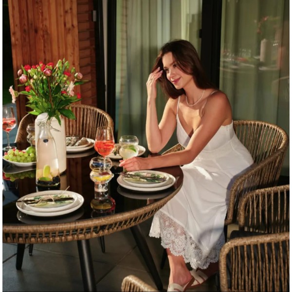 Комплект садових меблів Di Volio Rieti бежевий, сірий