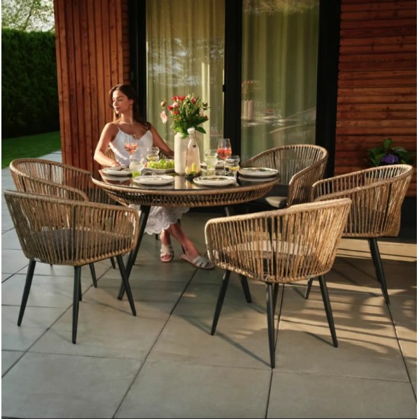 Комплект садових меблів Di Volio Rieti бежевий, сірий