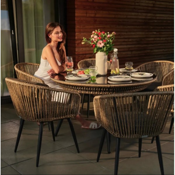 Комплект садових меблів Di Volio Rieti бежевий, сірий