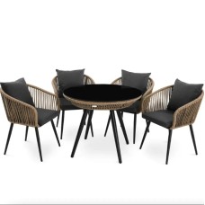 Комплект садових меблів Di Volio Rieti бежевий, сірий