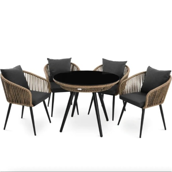 Комплект садових меблів Di Volio Rieti бежевий, сірий