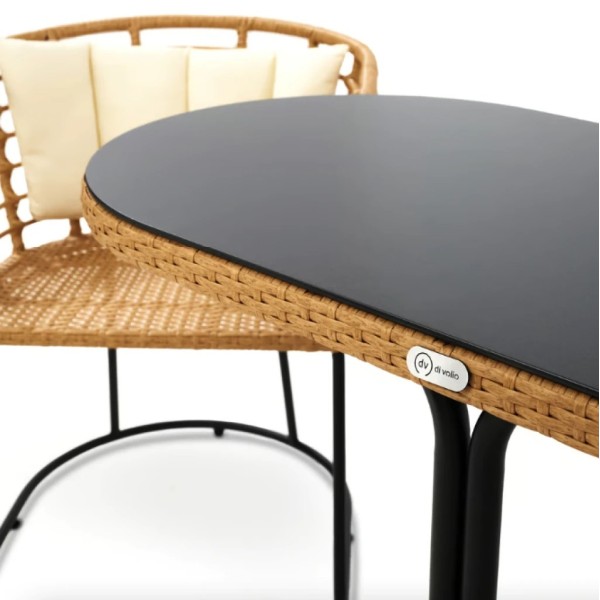 Комплект балконних меблів Di Volio Celano бежевий/кремовий