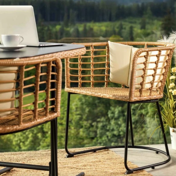 Комплект балконних меблів Di Volio Celano бежевий/кремовий