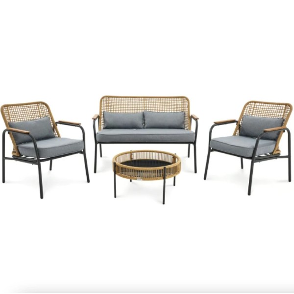 Комплект садових меблів Di Volio Salerno бежевий, сірий