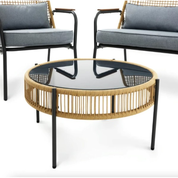 Комплект садових меблів Di Volio Salerno бежевий, сірий