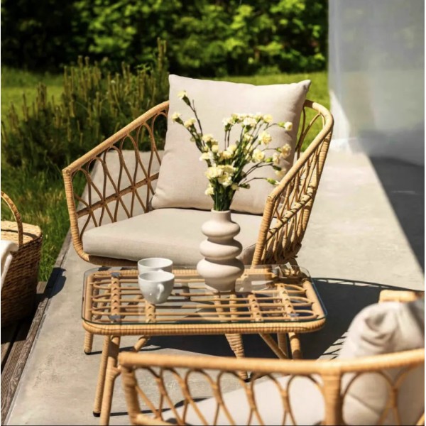 Комплект садових меблів Di Volio Savona бежевий, кремовий