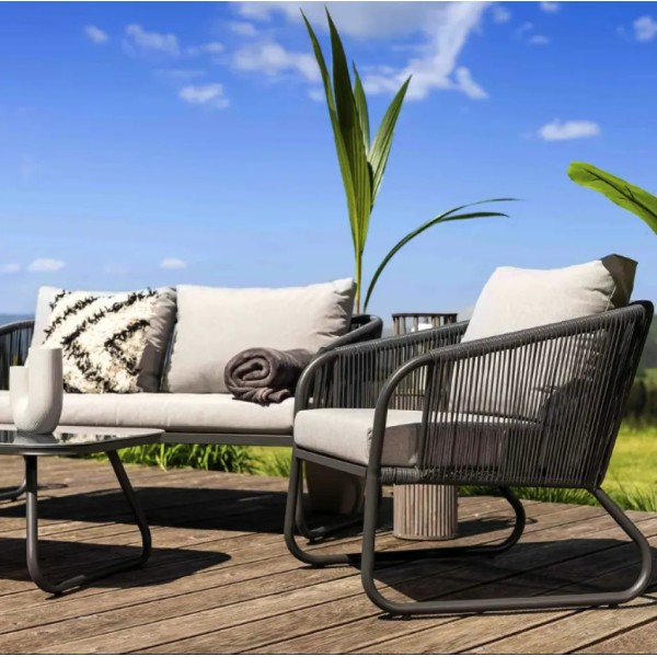 Комплект садових меблів Di Volio Paso сірий