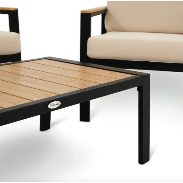 Комплект садових меблів Di Volio Merano чорний, бежевий