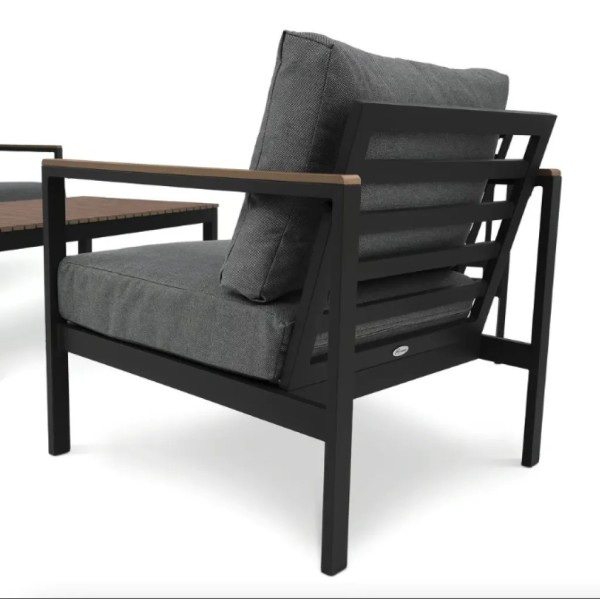 Комплект садових меблів Di Volio Tivoli графітовий, сірий