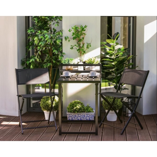 Комплект балконних меблів Jumi Kirbi з тумбою + 2 крісла