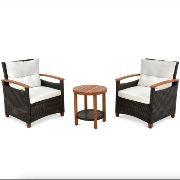 Комплект садових меблів Di Volio Arde коричневий/кремовий