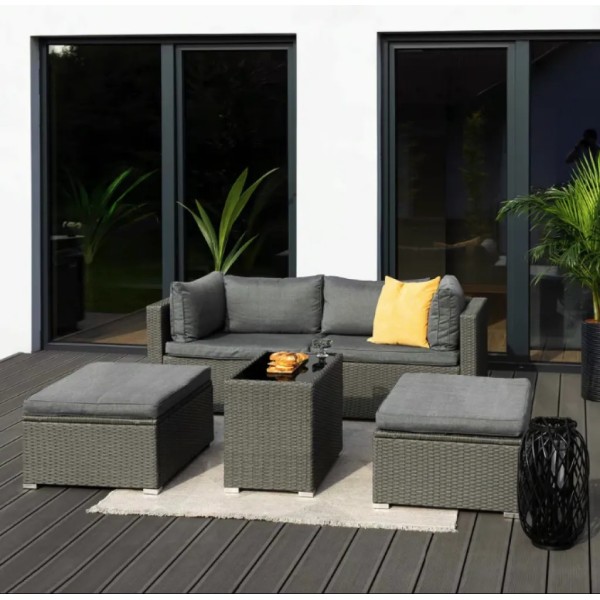 Комплект садових меблів Di Volio Alzano сірий