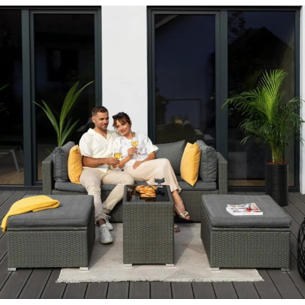 Комплект садових меблів Di Volio Alzano сірий