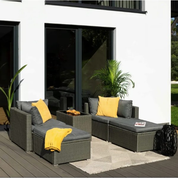 Комплект садових меблів Di Volio Alzano сірий