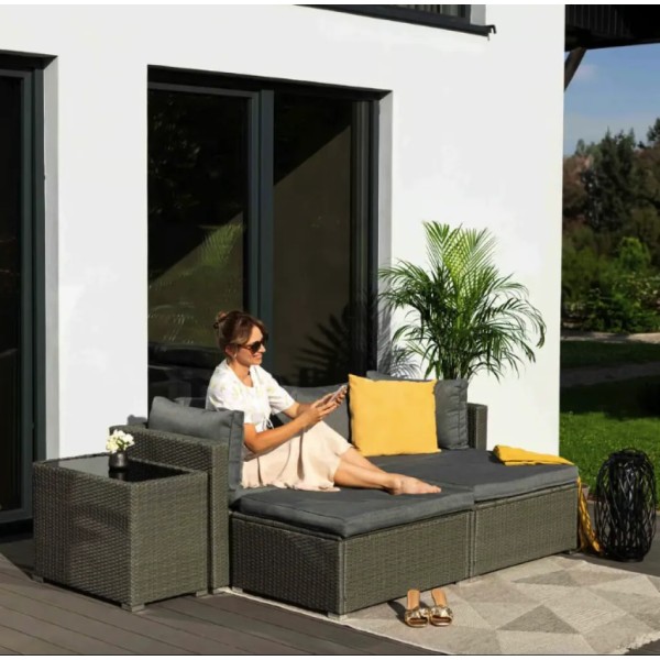 Комплект садових меблів Di Volio Alzano сірий