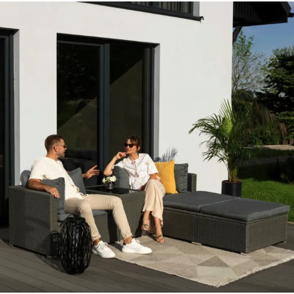 Комплект садових меблів Di Volio Alzano сірий