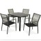 Комплект садових меблів Di Volio Carineo 4+1 сірий