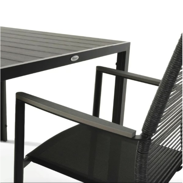 Комплект садових меблів Di Volio Carineo 4+1 сірий