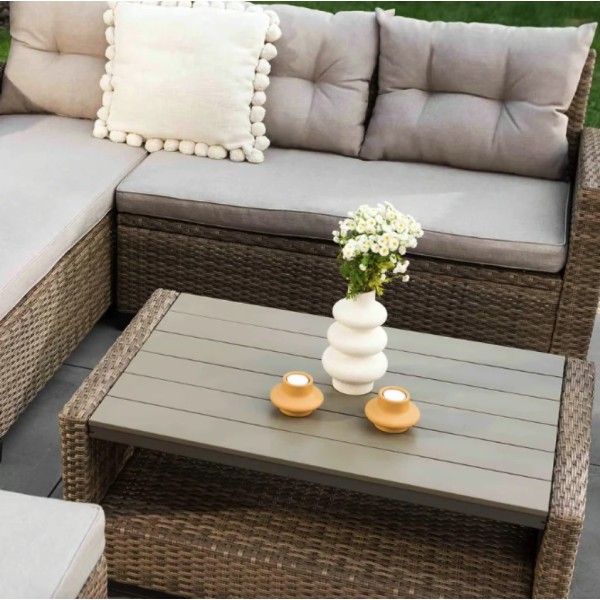 Комплект садових меблів Di Volio Dalmia бежевий/кремовий