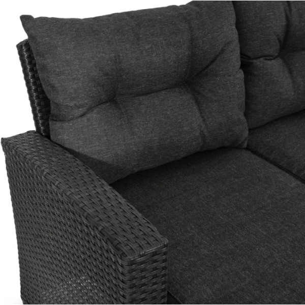 Комплект садових меблів Di Volio Dalmia сірий/графітовий