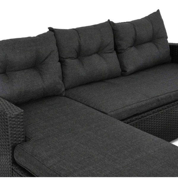 Комплект садових меблів Di Volio Dalmia сірий/графітовий