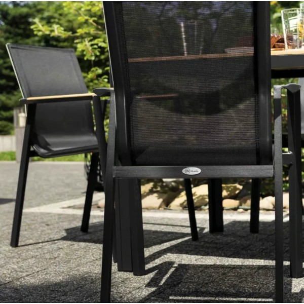 Комплект садових меблів Di Volio Cremo 4+1 чорний/бежевий