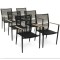 Комплект садових меблів Di Volio Acona 6+1 чорний/бежевий