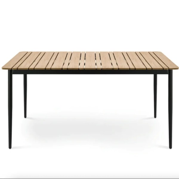 Комплект садових меблів Di Volio Breno 6+1 чорний/бежевий