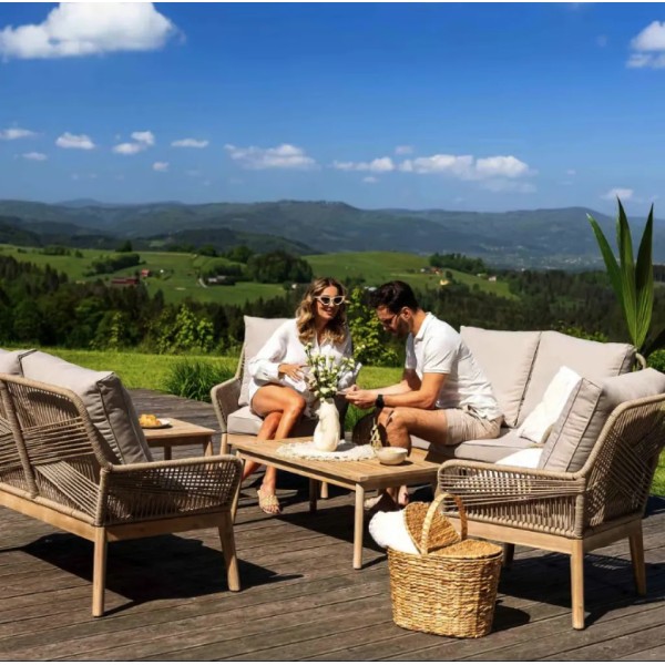 Комплект садових меблів Di Volio Akaia бежевий