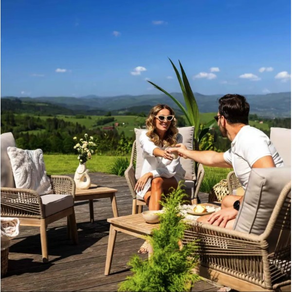 Комплект садових меблів Di Volio Akaia бежевий